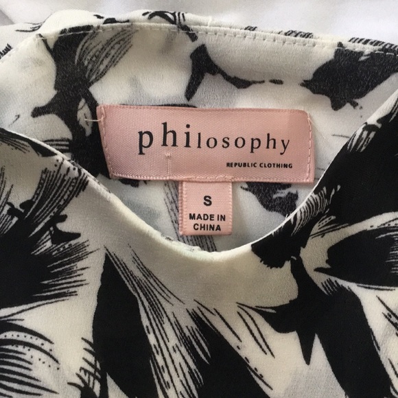 Philosophy black and white floral print tank - Picture 2 of 3